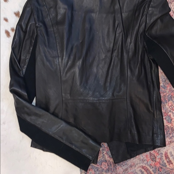 Stunning Trouve 100% leather jacket blazer, M - Picture 3 of 4